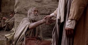Jesus extending hand